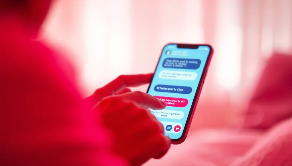 Engaging AI sexting conversation on a modern digital chat interface.