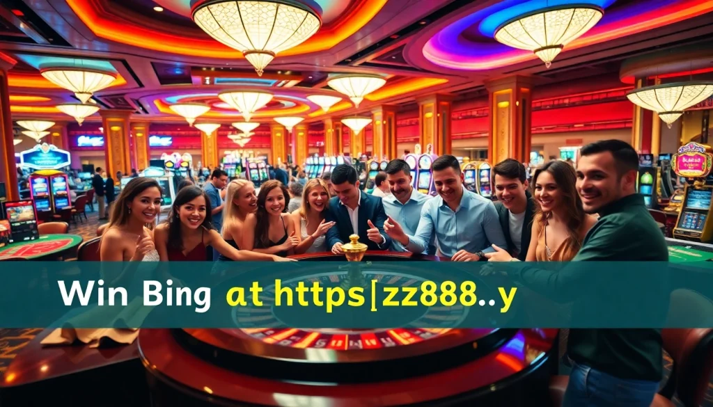 Players experiencing the thrill of winning with roulette at https://hz88.my/ in a vibrant casino setting full of excitement.