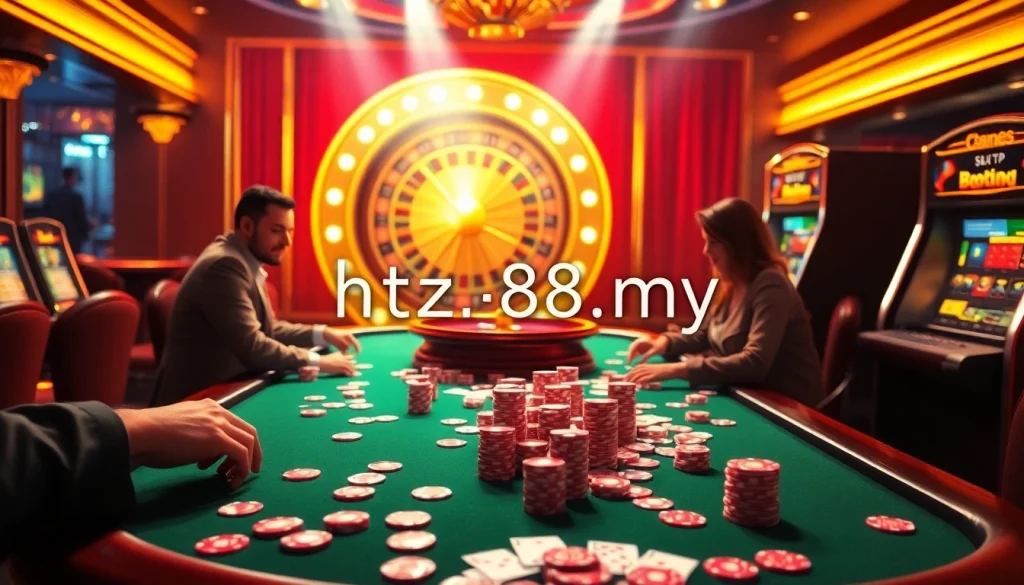 Experience thrilling gameplay at https://hz88.my/ with our exciting poker table and vibrant casino atmosphere.